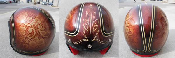 Custom painted helmet photo here